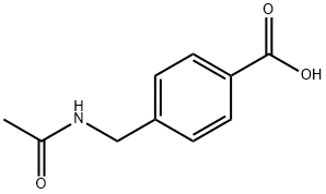4-(乙酰氨基甲基)苯甲酸 结构式
