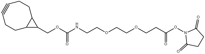 endo-BCN-PEG2-琥珀酰亚胺酯 结构式