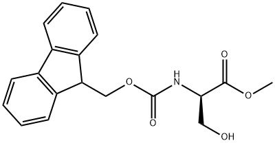 Fmoc-D-丝氨酸甲酯 结构式