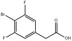 4-溴-3,5-二氟苯乙酸 结构式