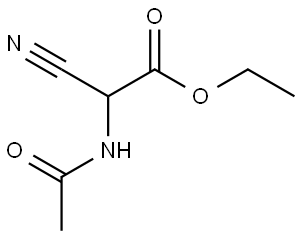 N-乙酰基-2-氰基甘氨酸乙酯 结构式