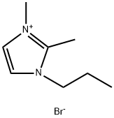 1-丙基-2,3-二甲基咪唑溴盐 结构式