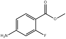 4-氨基-2-氟苯甲酸甲酯 结构式