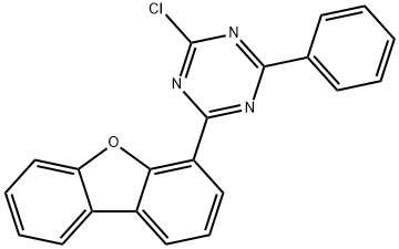 2-氯-4-(二苯并[b,d]呋喃-4-基)-6-苯基-1,3,5-三嗪 结构式