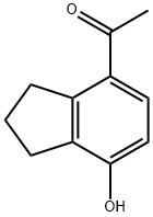 7-乙酰基-4-茚醇 结构式