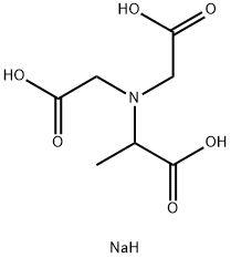 N-(1-羧乙基)亚氨基二乙酸三钠 结构式
