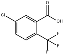 5-氯-2-(三氟甲基)苯甲酸 结构式