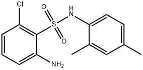 2-氨基-6-氯-N-(2,4-二甲基苯基)苯磺酰胺 结构式