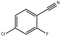 4-氯-2-氟苯甲腈 结构式