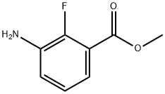 3-氨基-2-氟苯甲酸甲酯 结构式