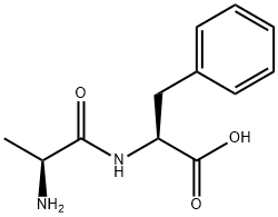 L-丙氨酰-L-苯丙氨酸 结构式