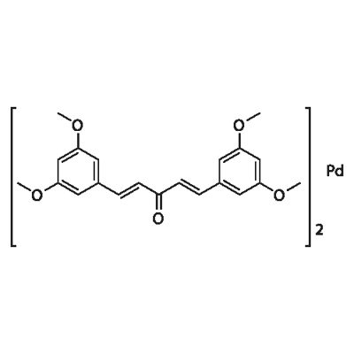 双(3,5,3′,5′-二甲氧基二亚苄基丙酮)钯(0) 结构式