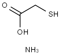 巯基乙酸铵 结构式