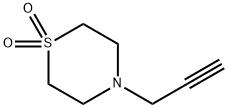 4-炔丙基硫代吗啉-1,1-二氧化物 结构式