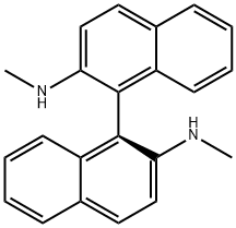 (S)-N,N′-二甲基-1,1′-联萘二胺 结构式