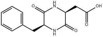 (2S,5S)-5-苄基-3,6-二氧代-2-哌嗪乙酸 结构式