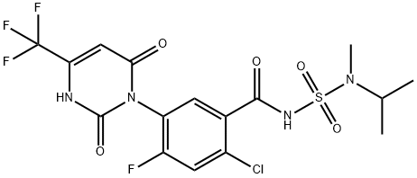 N-去甲基苯嘧磺草胺 结构式