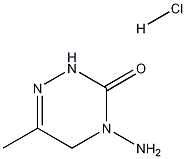 4-氨基-6-甲基-3-氧-2,3,4,5-四氢-1,2,4-三嗪盐酸盐 结构式