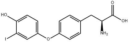 3'-碘-L-甲状腺素 结构式
