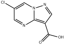 6-氯吡唑并[1,5-a]嘧啶-3-羧酸 结构式