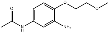3-氨基-4-甲氧乙氧基乙酰替苯胺 结构式