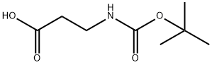 N-Boc-β-丙氨酸 结构式