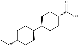 反,反-4'-乙基双环己基-4-甲酸 结构式