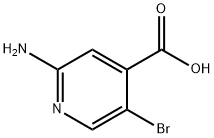 2-氨基-5-溴异烟酸 结构式