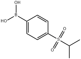 4-异丙基磺酰基苯硼酸 结构式