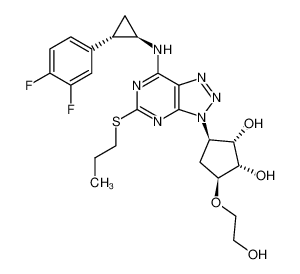 替格瑞洛 结构式