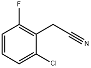 2-氯-6-氟苯乙腈 结构式