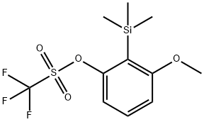 三氟甲烷磺酸3-甲氧基-2-(三甲基硅基)苯酯 结构式