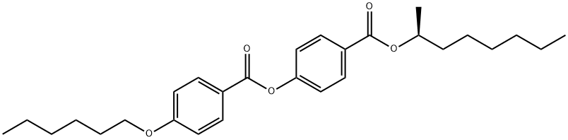 4-[4-(己氧基)苯甲酰氧基]苯甲酸(S)-2-辛酯 结构式