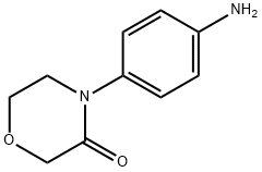 4-(4-氨基苯基)吗啉-3-酮 结构式