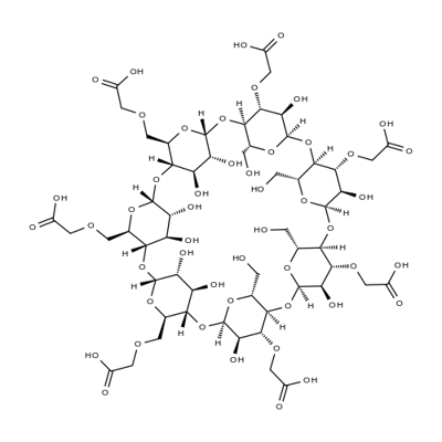 羧甲基-β-环糊精钠盐 结构式