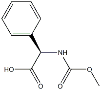 N-甲氧羰基-D-苯甘氨酸 结构式