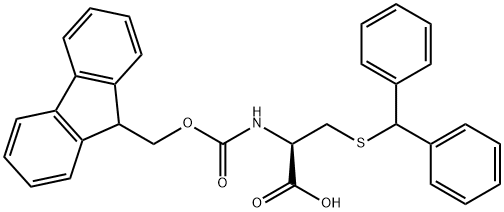 Fmoc-S-(二苯基甲基)-L-半胱氨酸 结构式