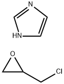 1H-咪唑与(氯甲基)环氧乙烷的聚合物 结构式