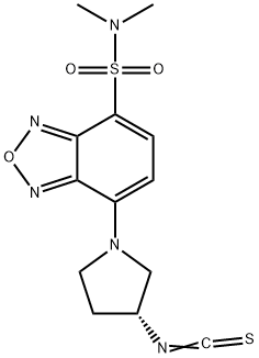 (R)-(-)-4-(N,N-二甲氨基磺酰)-7-(3-异硫氰酸基吡咯烷-1-基)-2,1,3-苯并恶二唑 结构式