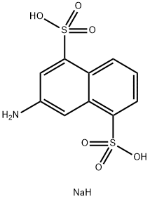 3-氨基萘-1,5-二磺酸钠 结构式