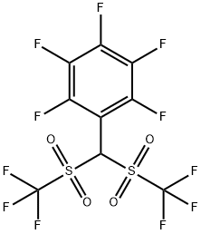 2,3,4,5,6-五氟苯基双(三氟甲磺酰基)甲烷 结构式