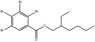 2-乙基己基2,3,4,5-四溴苯甲酸酯 结构式
