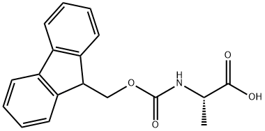 Fmoc-L-丙氨酸 结构式