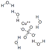 五水合硫酸铜(II) 结构式