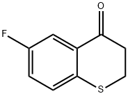 6-氟硫代苯并二氢吡喃-4-酮 结构式