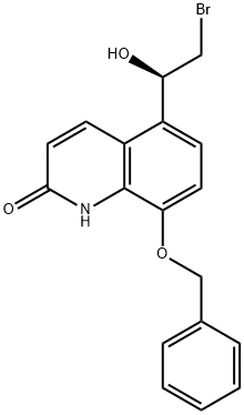 8-苄氧基-5-((R)-2-溴-1-羟基乙基)-1H-喹啉-2-酮 结构式