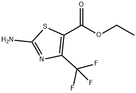 2-氨基-4-三氟甲基噻唑-5-甲酸乙酯 结构式