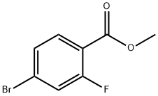 4-溴-2-氟苯甲酸甲酯 结构式