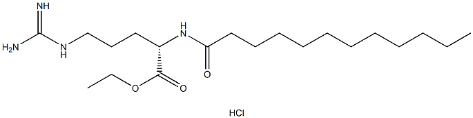 月桂酰精氨酸乙酯盐酸盐 结构式