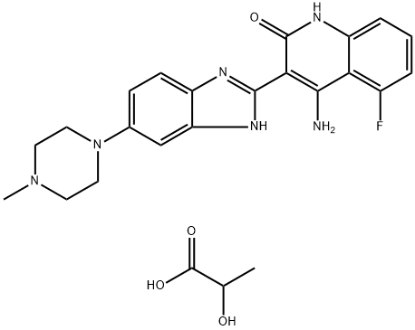 多韦替尼乳酸盐 结构式